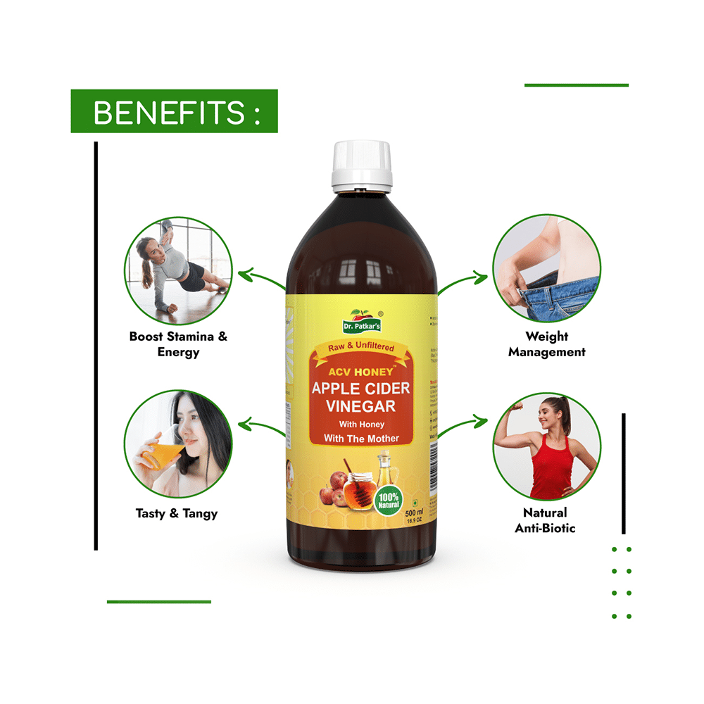 Dr. Patkar's Apple Cider Vinegar Honey with the Mother (500ml Each) - Image 5
