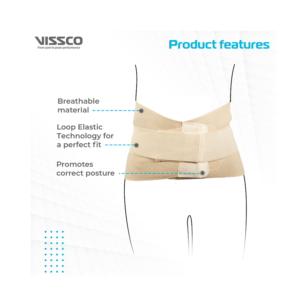 Vissco 0101 Sacro Lumber Belt Medium Beige - Image 3