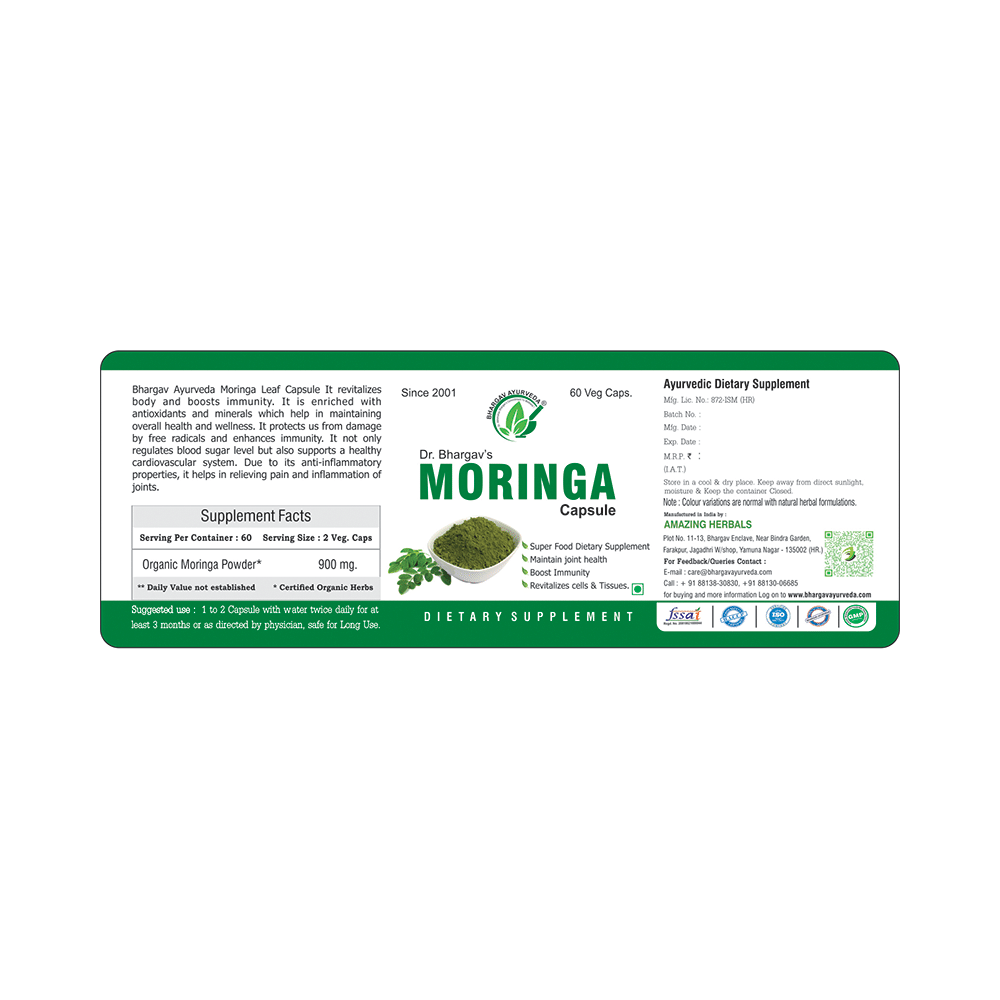 Dr.Bhargav’s Moringa Veg Capsule - Image 2