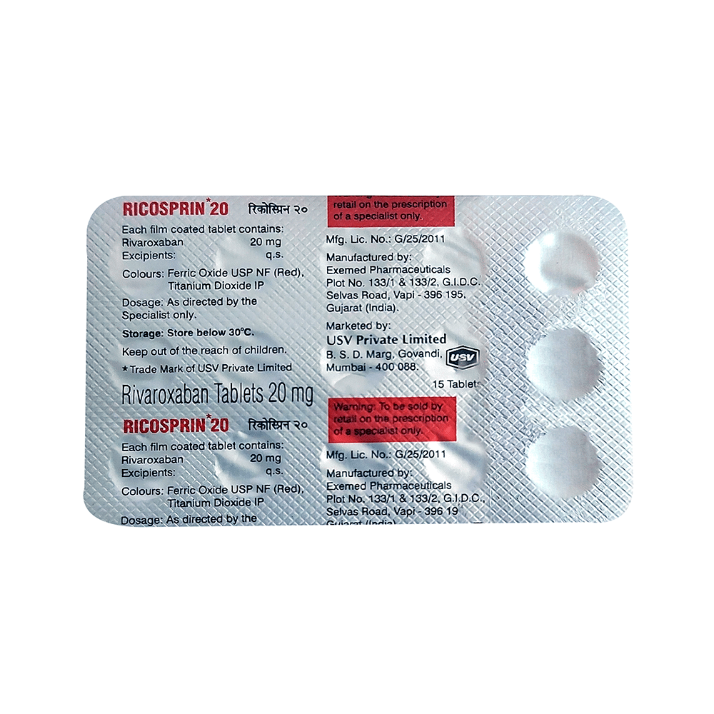 Ricosprin 20 Tablet - Image 4