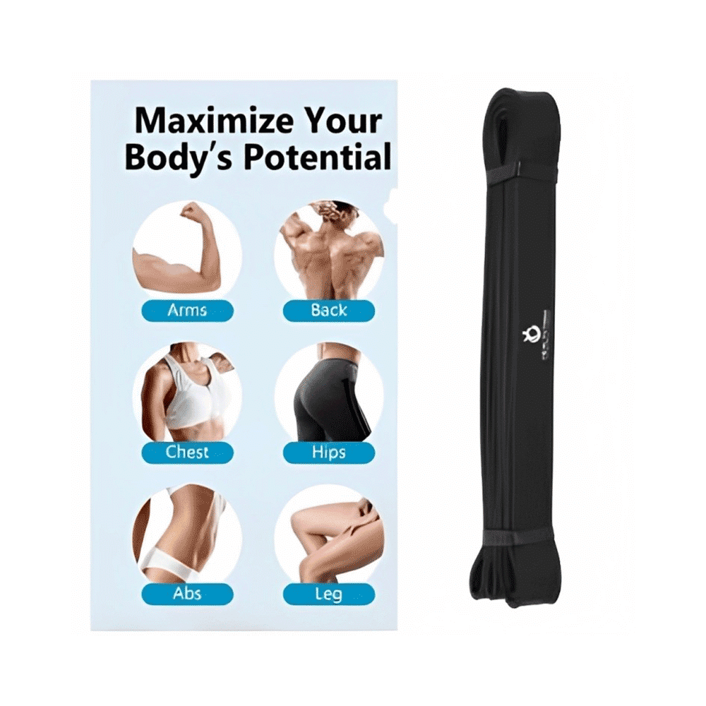 Healthtrek Power Resistance Band Medium Black - Image 5
