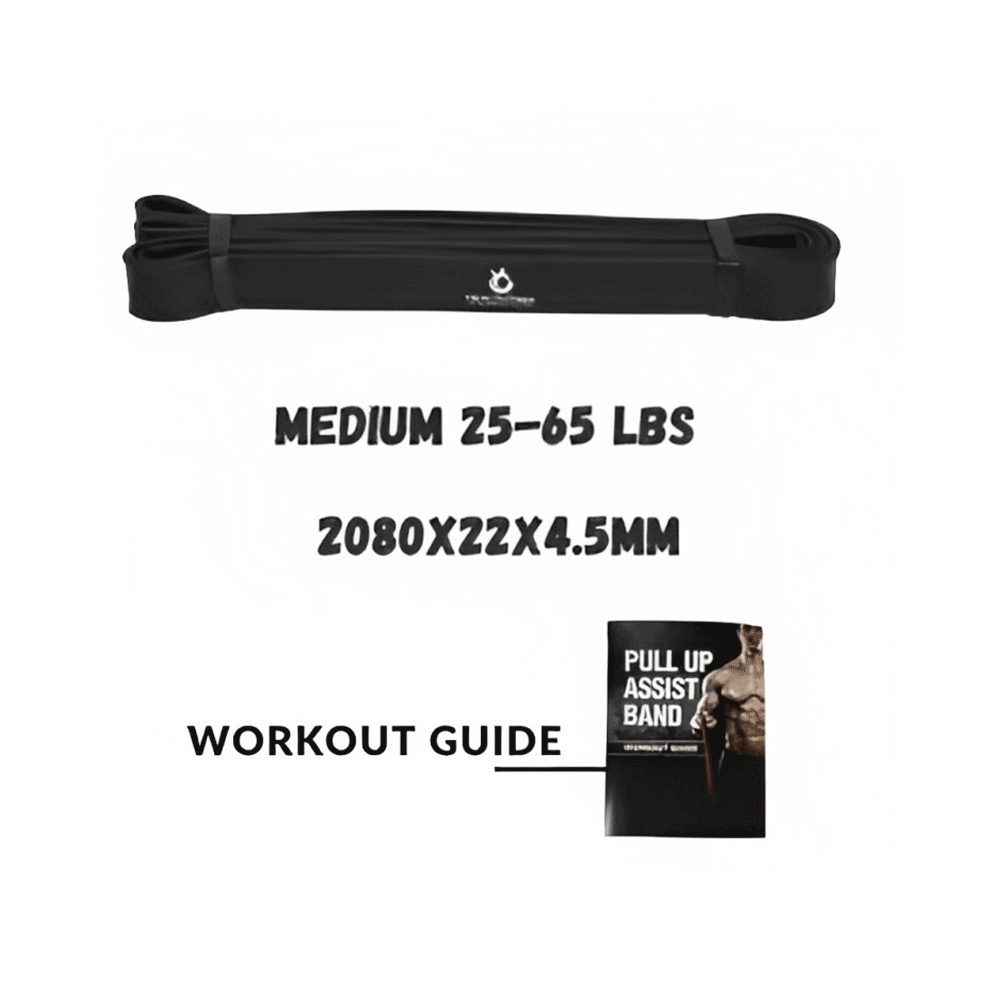 Healthtrek Power Resistance Band Medium Black - Image 2