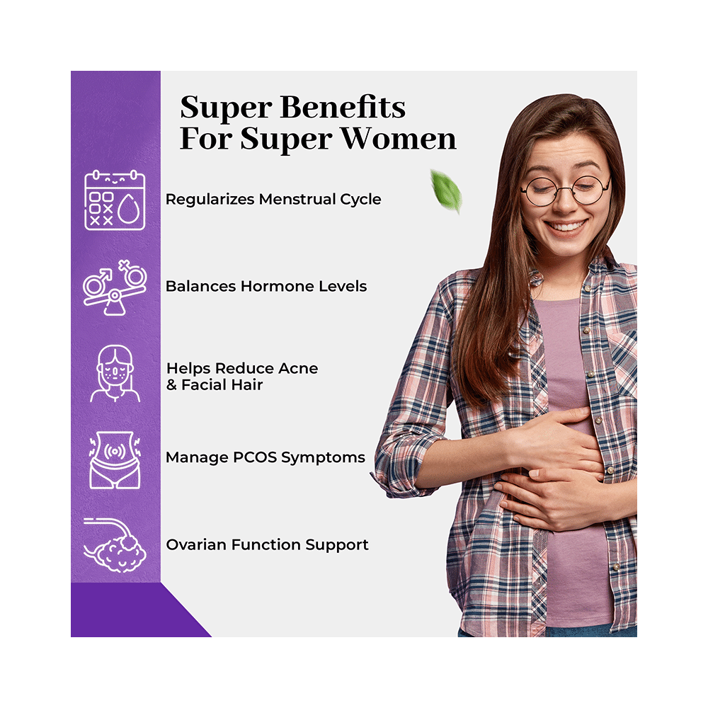 Health Veda Organics PCOS Multivitamin Veg Tablet - Image 6