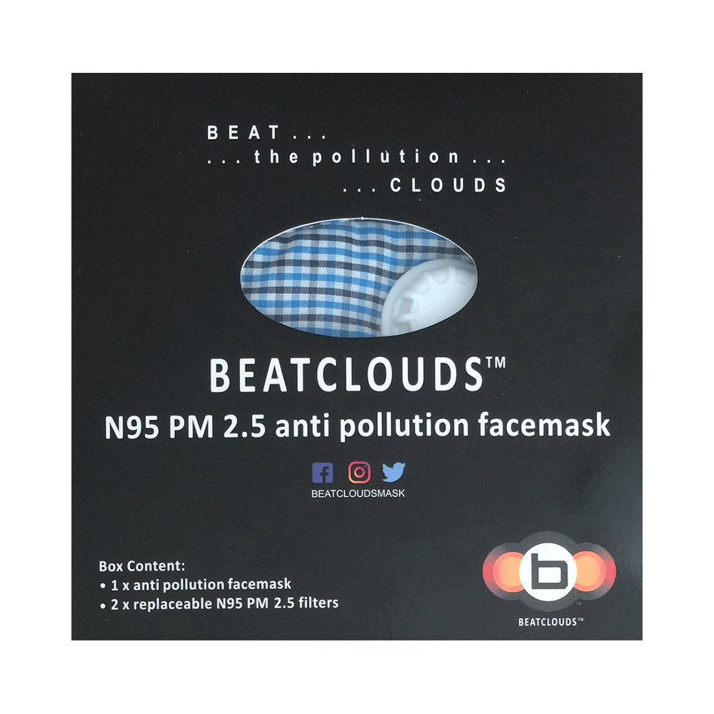 Beatclouds Adult N95 PM 2.5 Anti Pollution Facemask Blue - Image 3
