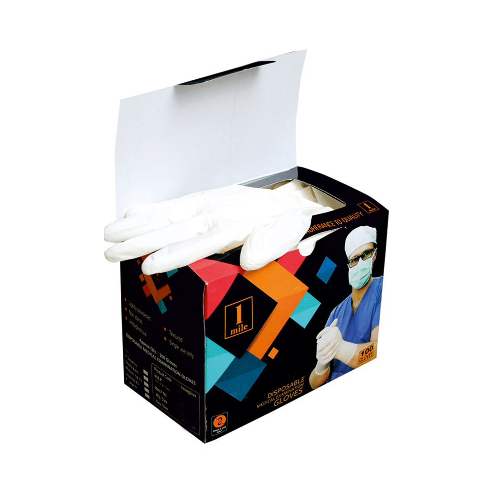 1Mile Disposable Medical Examination Glove Small - Image 4