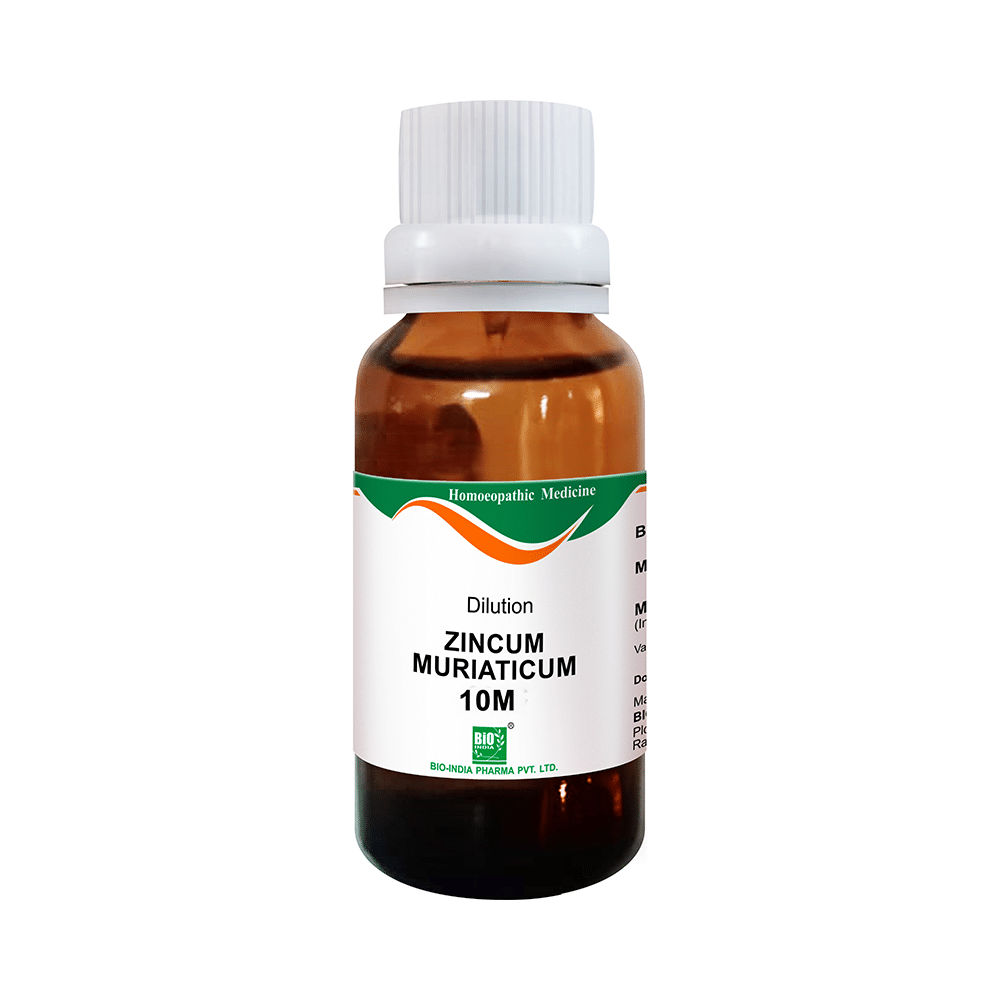 Bio India Zincum Muriaticum Dilution 10M CH