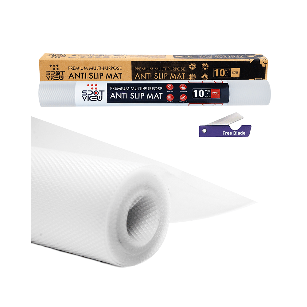 Spotview Premium Multi-Purpose Anti Slip Mat with Natraj Cutter Free 10m x 45cm Transparent - Image 1