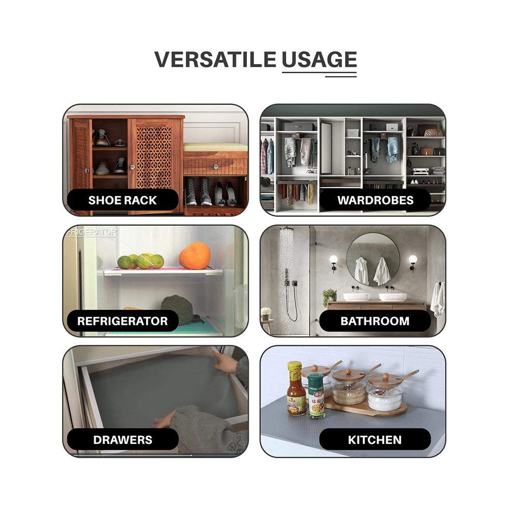 Spotview Premium Multi-Purpose Anti Slip Mat with Natraj Cutter Free 10m x 45cm Transparent - Image 5