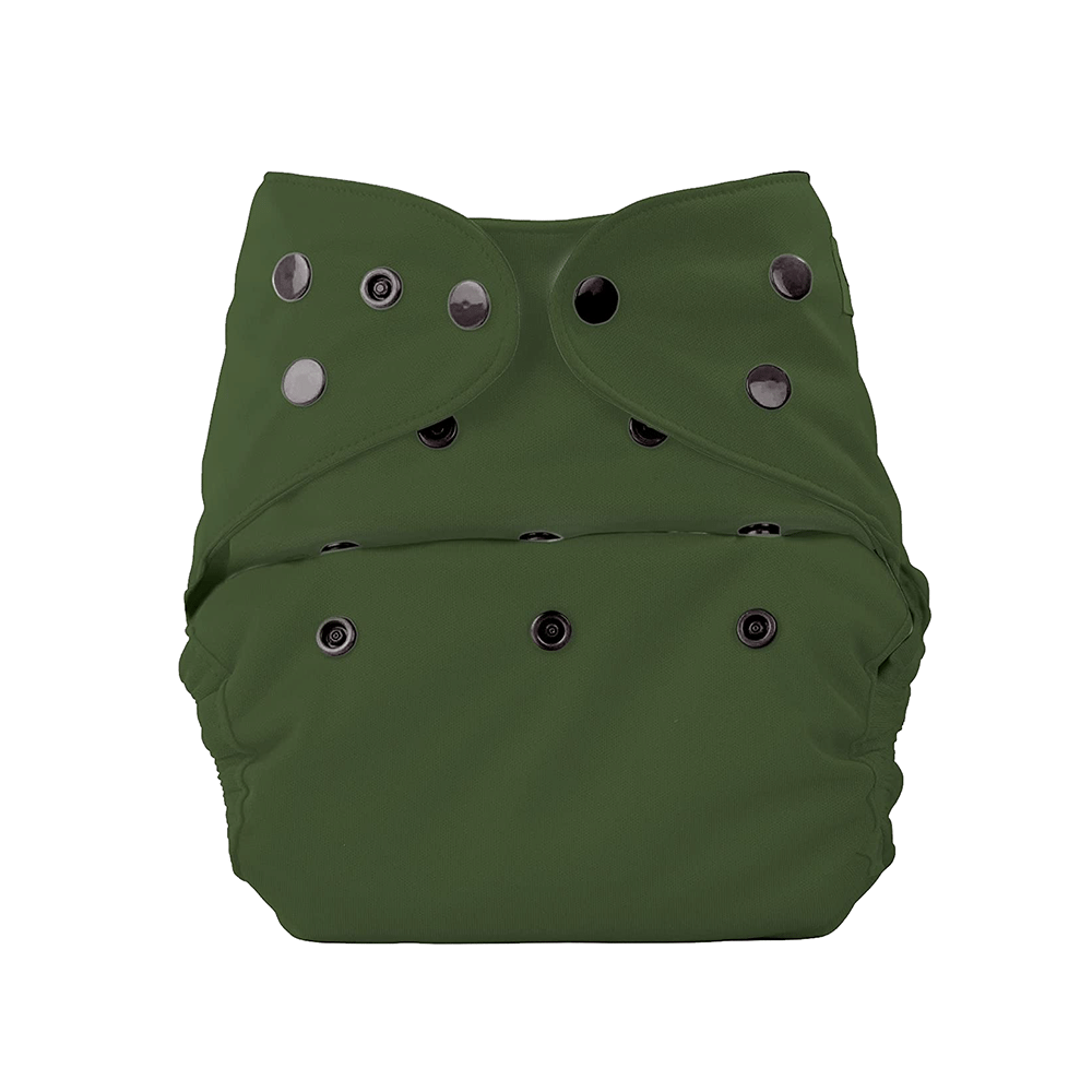 Bumberry Adjustable Reusable Cloth Diaper Cover Without Inserts Olive