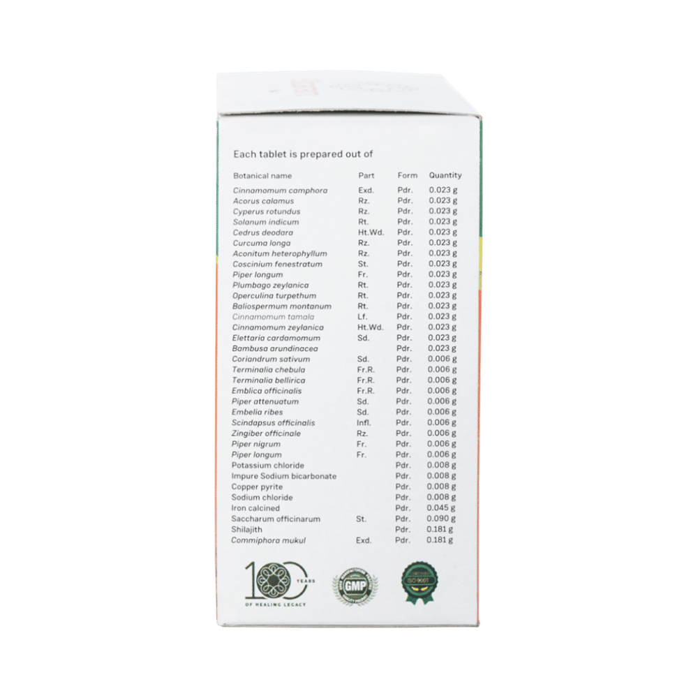 Sitaram Ayurveda Chandraprabha Gulika Tablet - Image 3