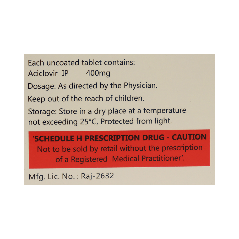 Acirax 400 Tablet - Image 2