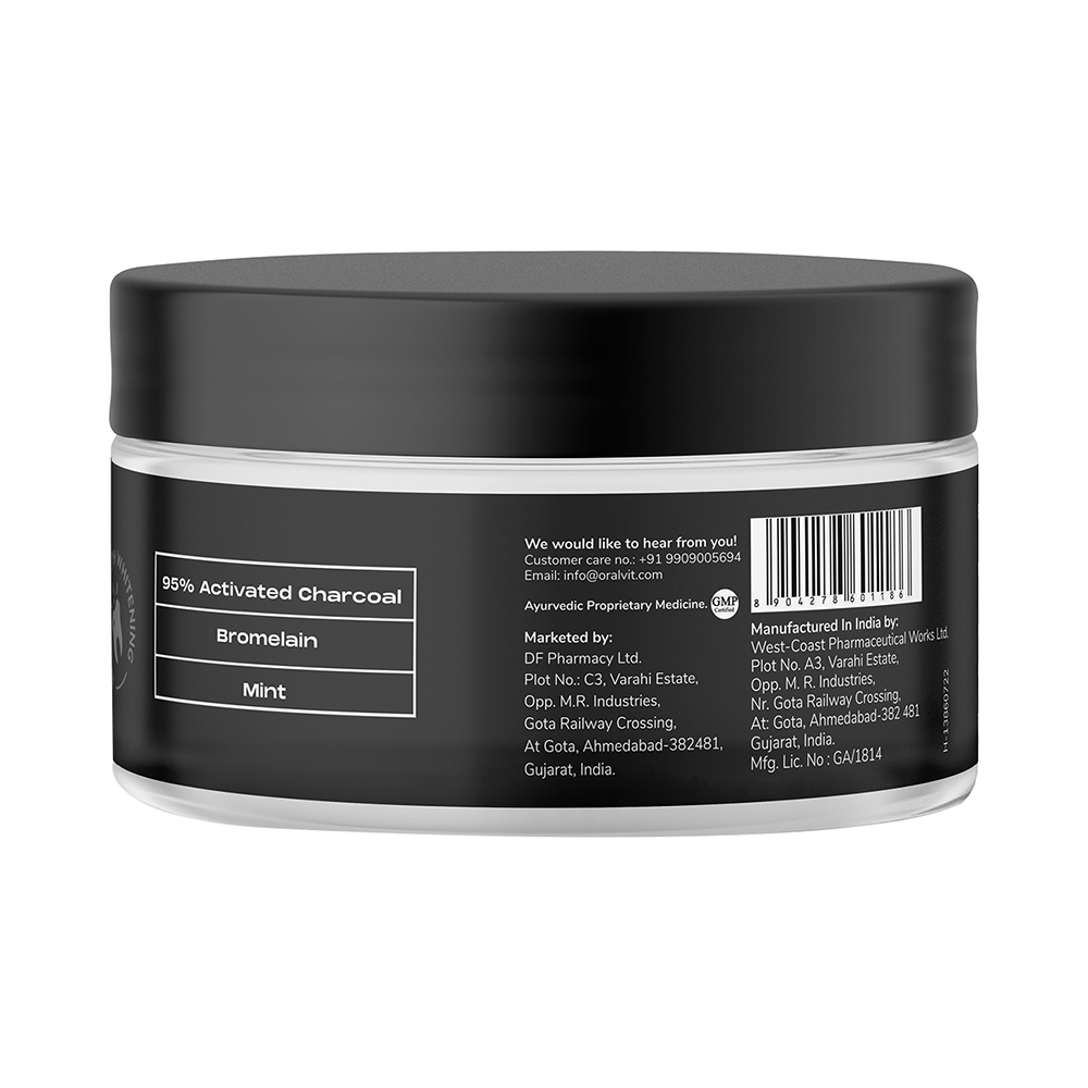 Oralvit Activated Charcoal Teeth Whitening Powder - Image 7