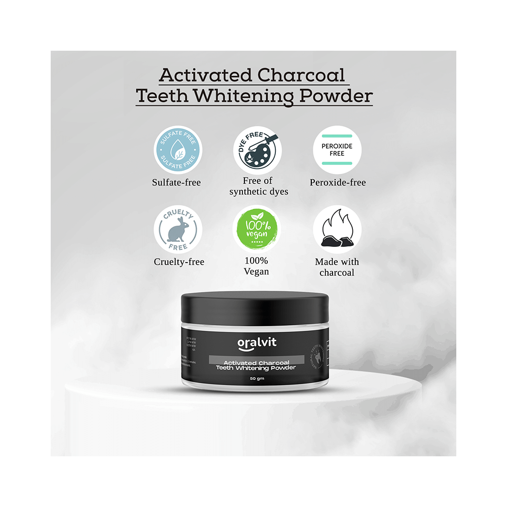 Oralvit Activated Charcoal Teeth Whitening Powder - Image 5