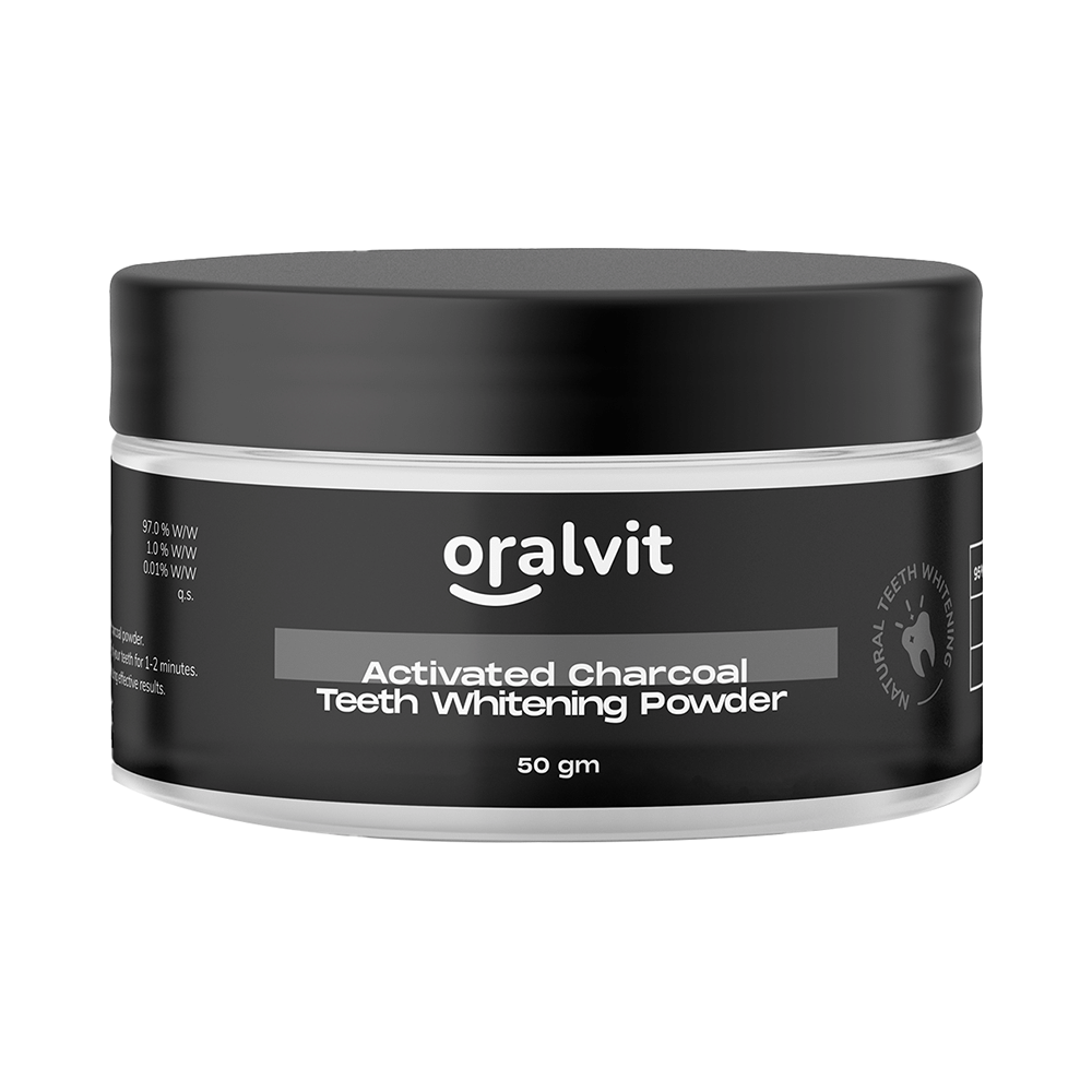 Oralvit Activated Charcoal Teeth Whitening Powder