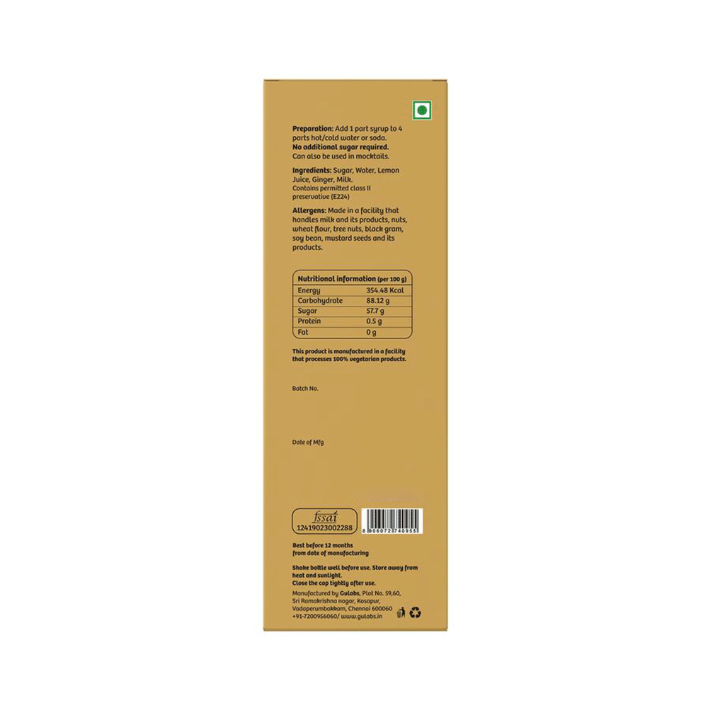 Gulabs Lemon Ginger Sharbat - Image 4
