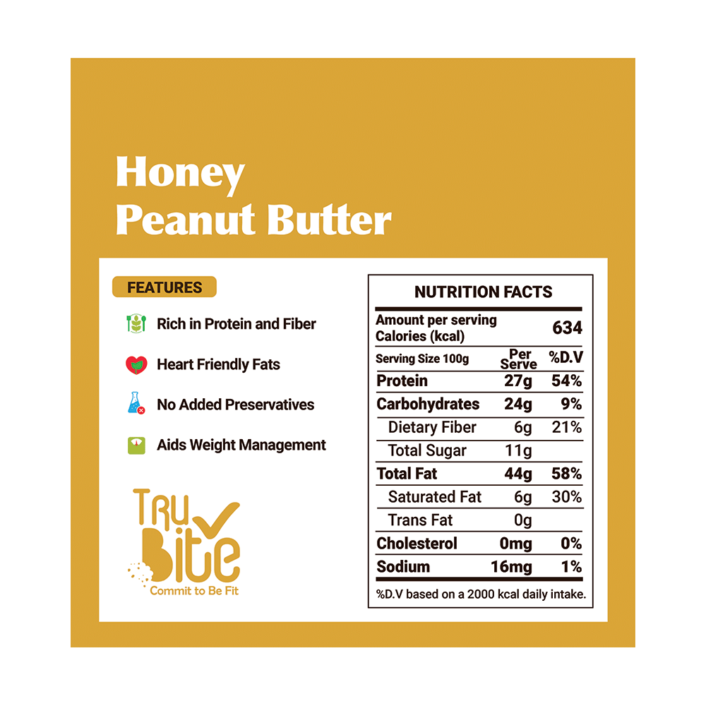 Tru Bite Honey Peanut Butter Crunchy - Image 5