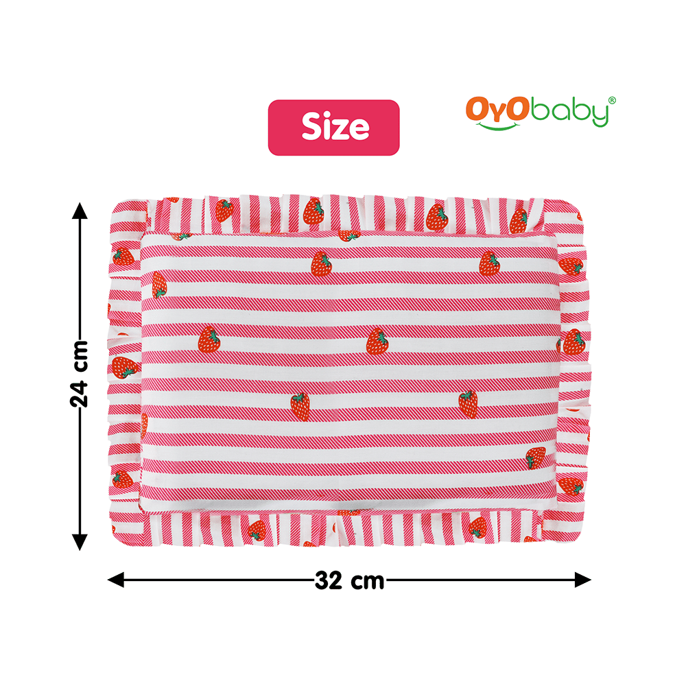 Oyo Baby Mustard Seeds Pillow Strawberry Print - Image 5