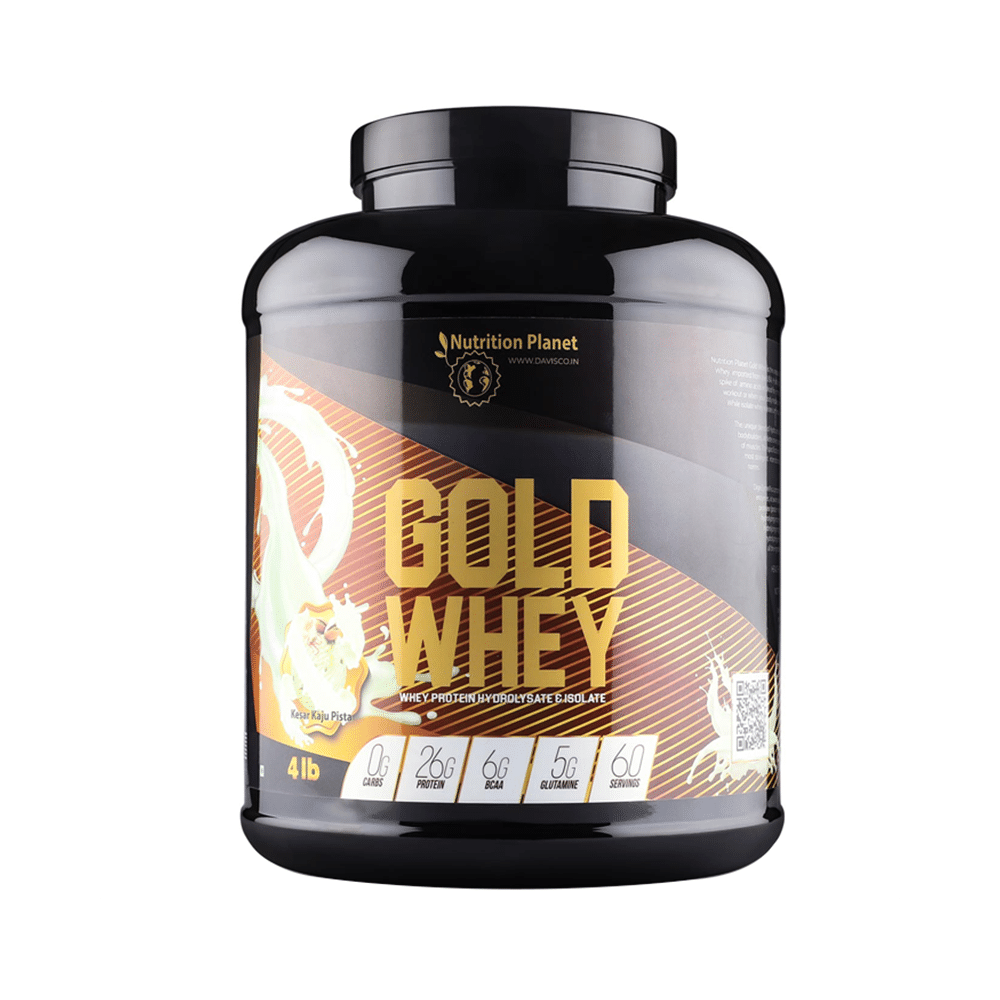 Nutrition Planet Gold Whey Powder Kesar Kaju Pista - Image 1
