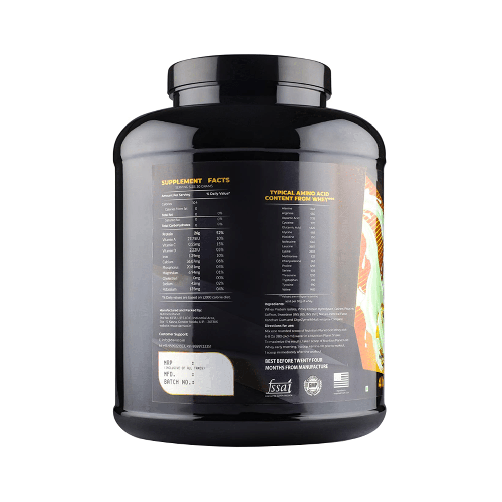 Nutrition Planet Gold Whey Powder Kesar Kaju Pista - Image 2
