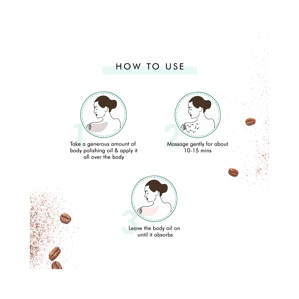 mCaffeine Naked & Raw Coffee Body Polishing Oil - Image 6