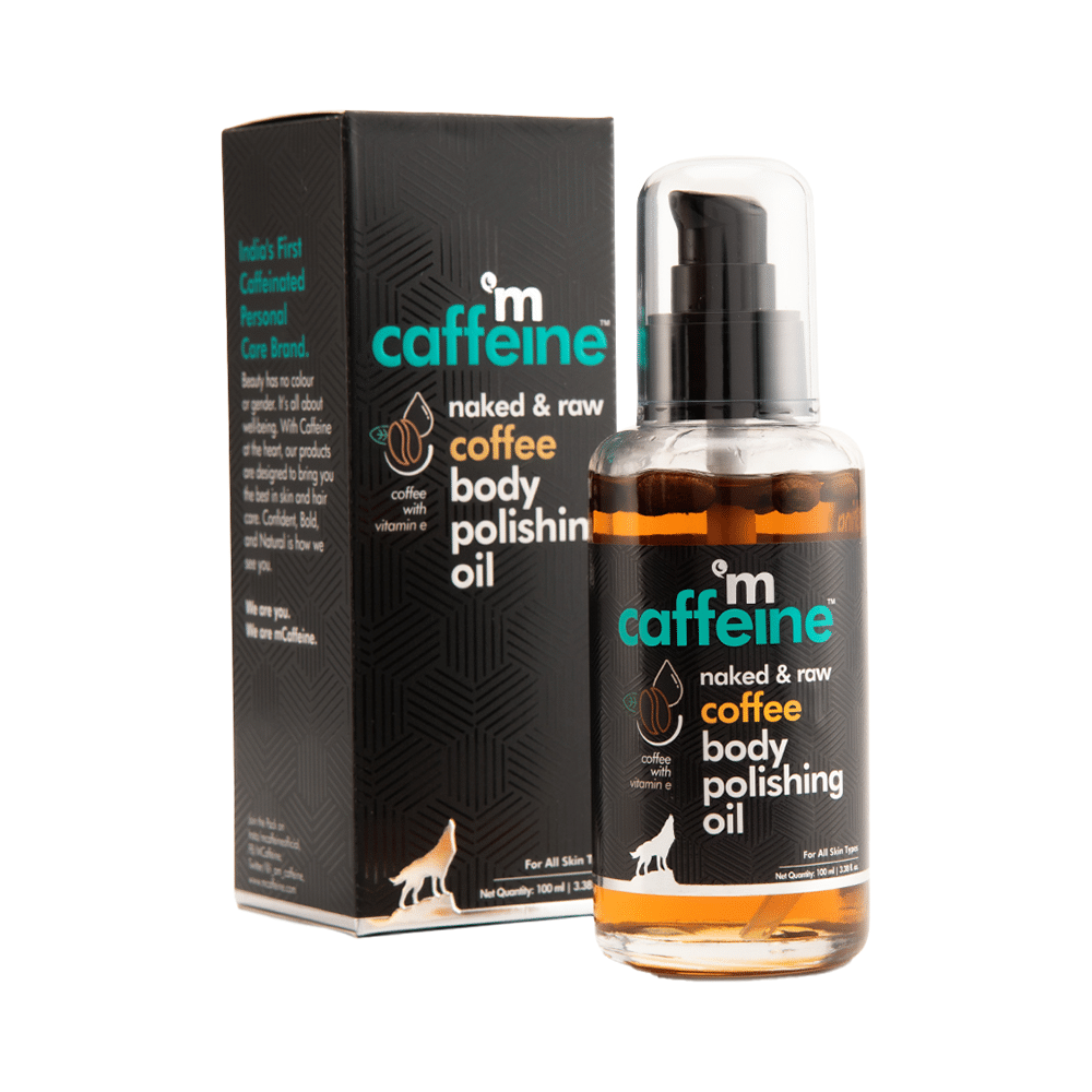 mCaffeine Naked & Raw Coffee Body Polishing Oil - Image 1