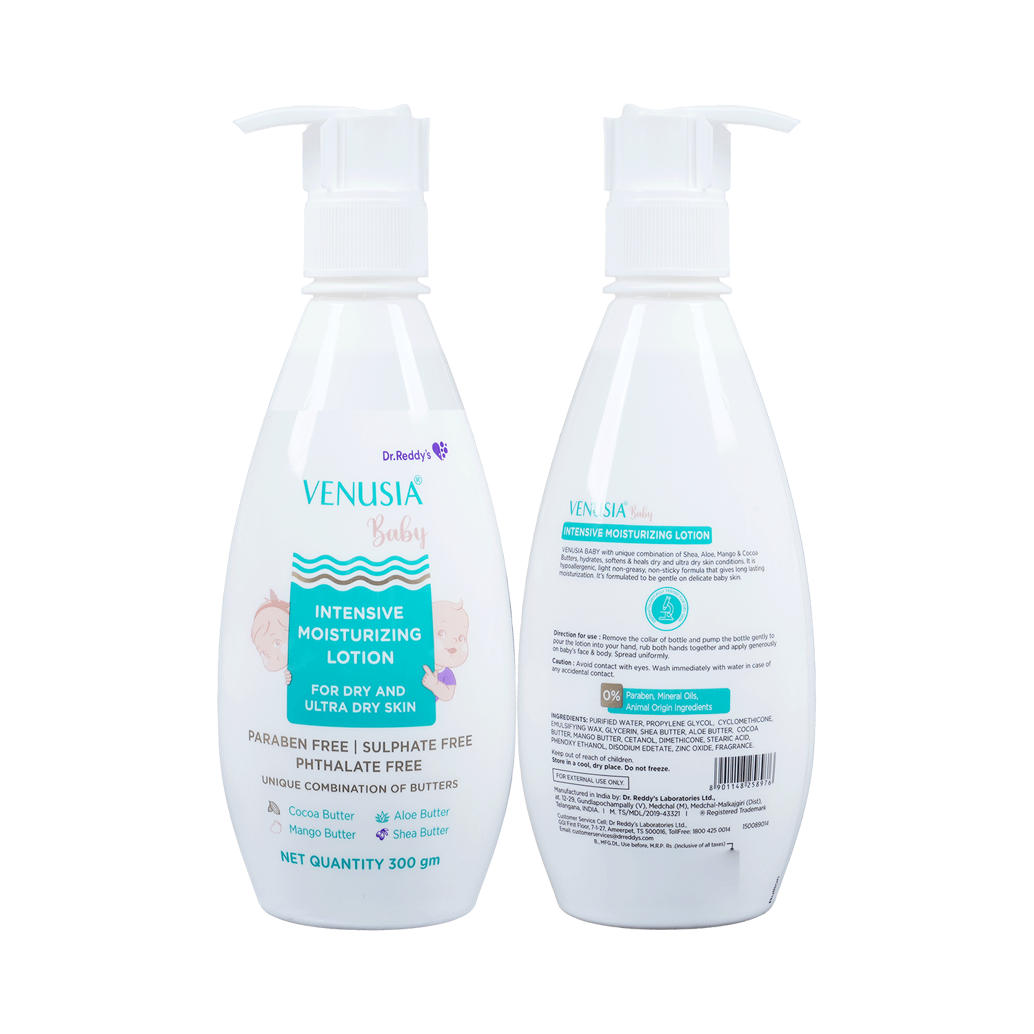 Venusia Baby Intensive Moisturizing Lotion | For Dry & Ultra Dry Skin | Paraben, Sulphate & Phthalate-Free - Image 1