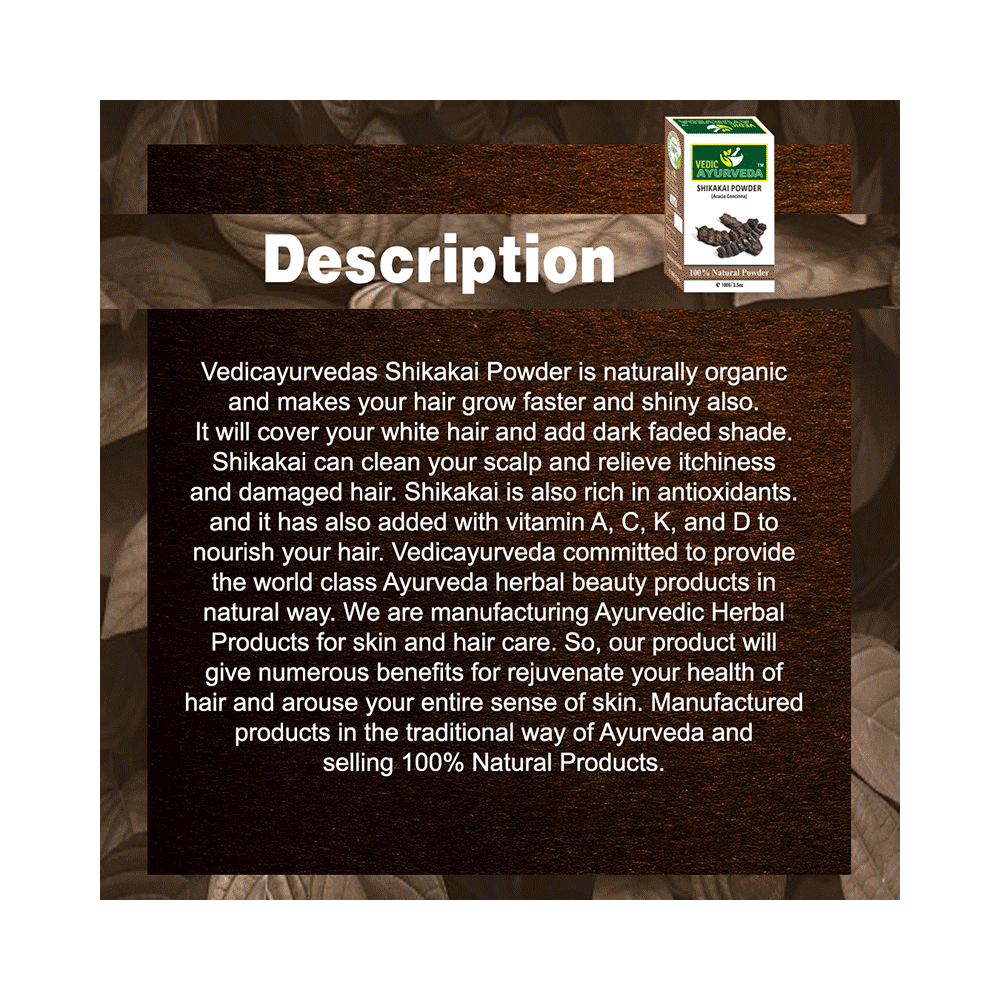 Vedic Ayurveda Shikakai Powder (100gm Each) - Image 4