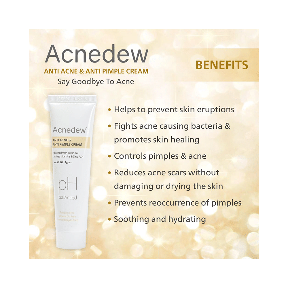 Acnedew PH Balanced Anti Acne & Anti Pimple Cream (25gm Each) - Image 6