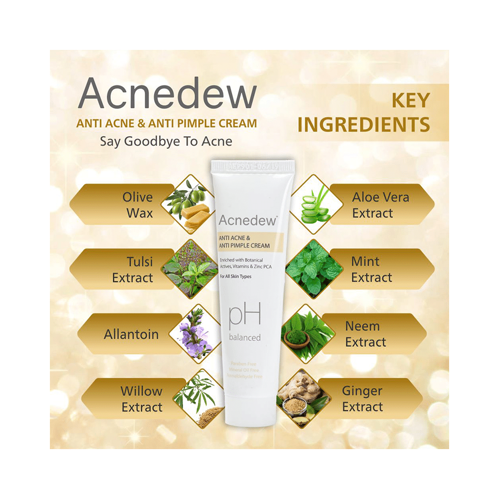 Acnedew PH Balanced Anti Acne & Anti Pimple Cream (25gm Each) - Image 5