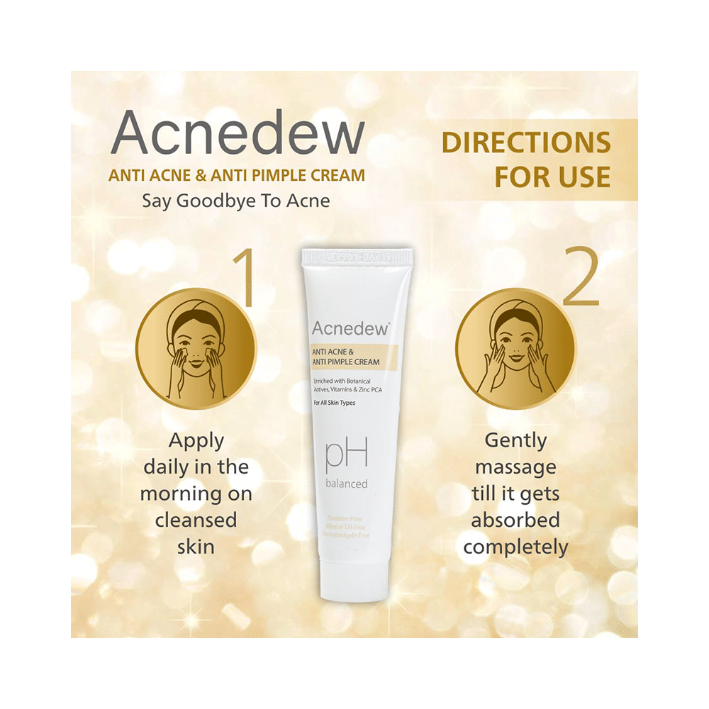 Acnedew PH Balanced Anti Acne & Anti Pimple Cream (25gm Each) - Image 9