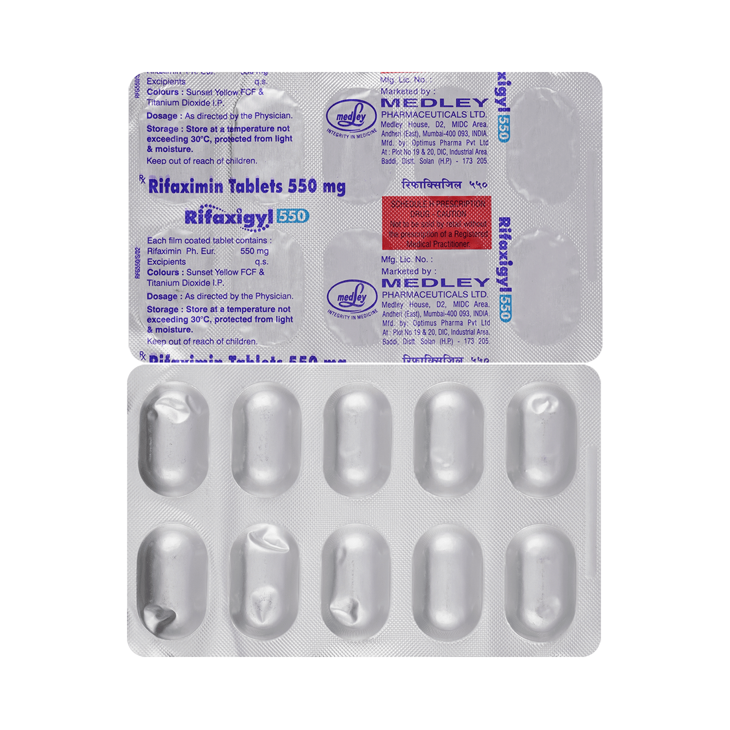 Rifaxigyl 550mg Tablet - Image 1