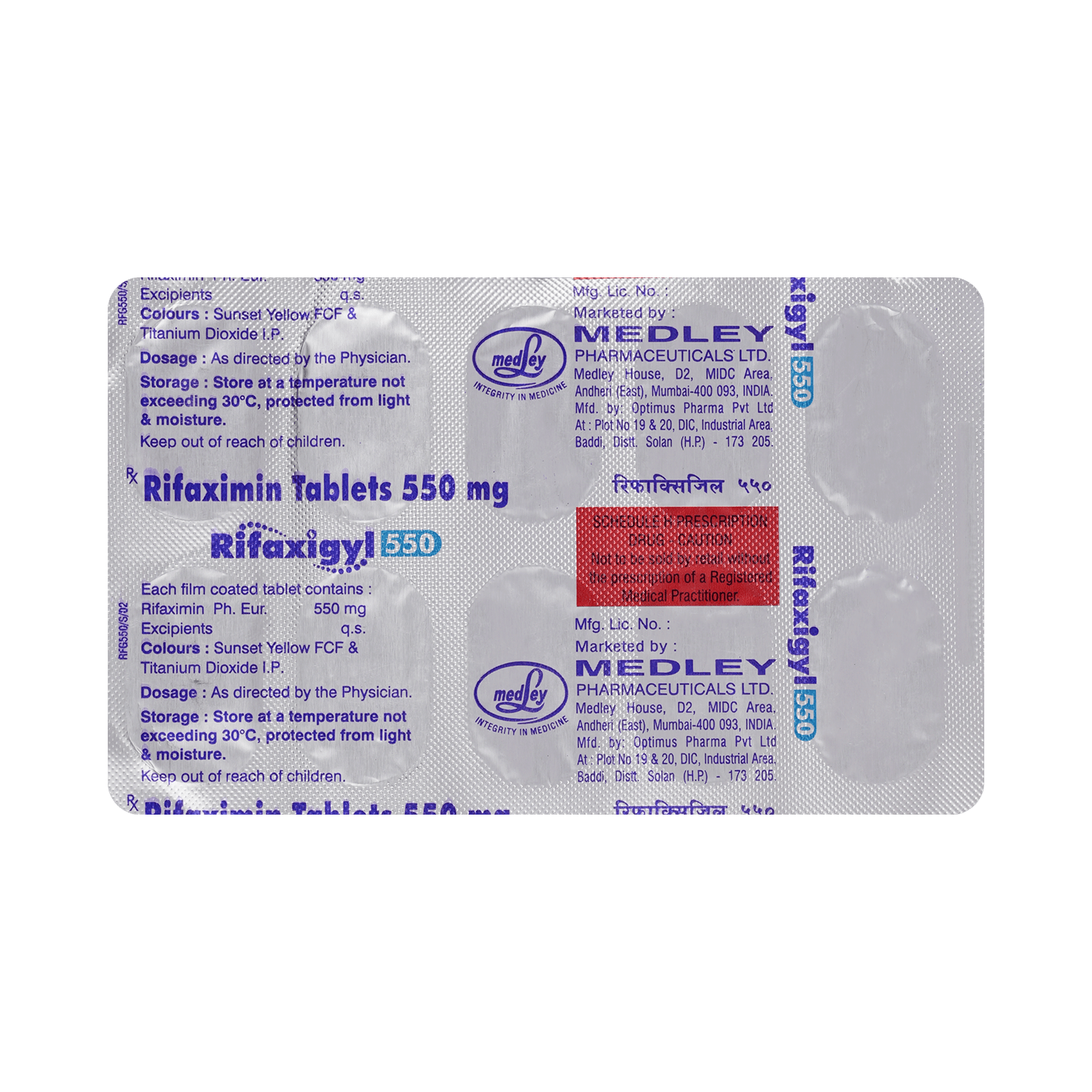Rifaxigyl 550mg Tablet - Image 3
