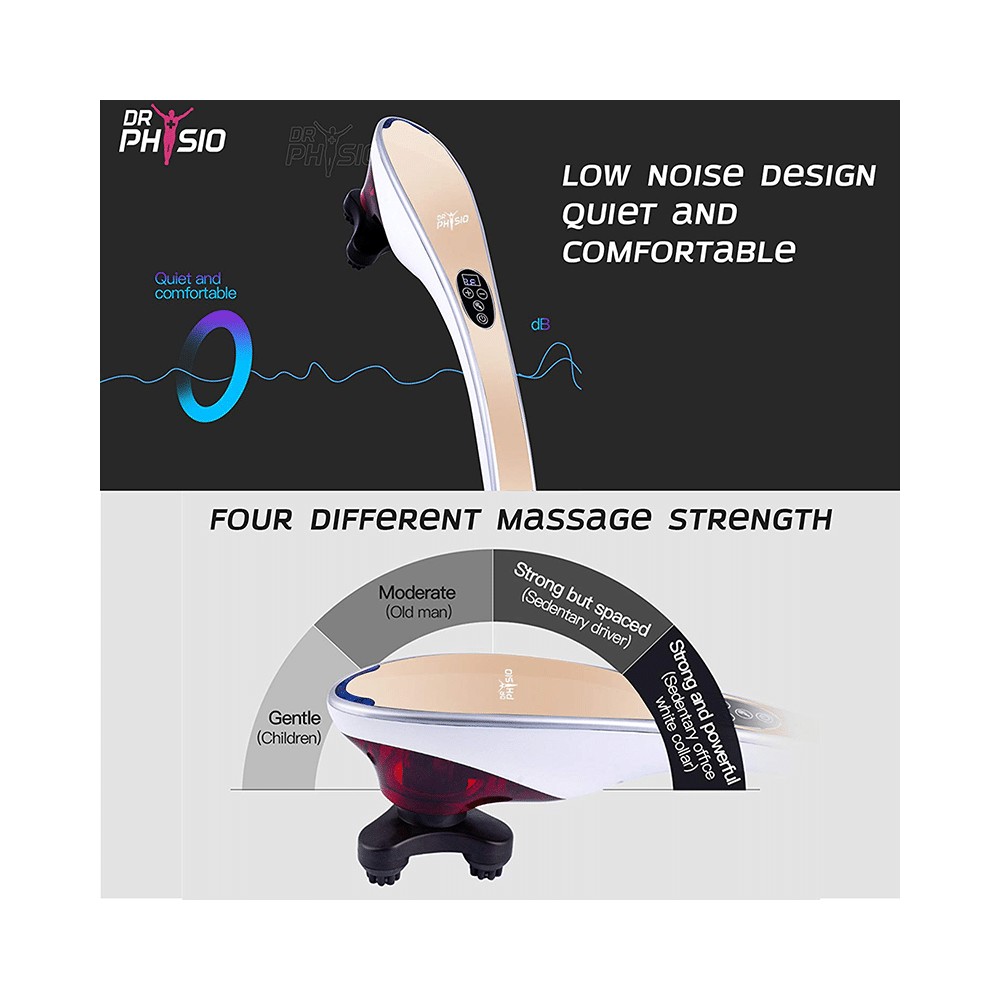 Dr Physio Hammer Pro Electric Powerful Body Massagers with Vibration Golden - Image 3