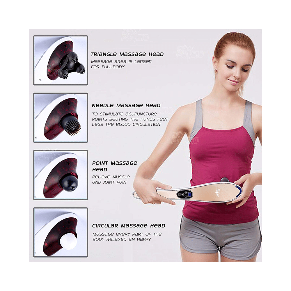 Dr Physio Hammer Pro Electric Powerful Body Massagers with Vibration Golden - Image 4