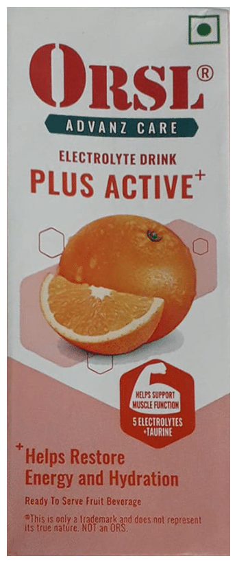 ORSL Electrolyte Drink Plus Active+ Orange - Image 1