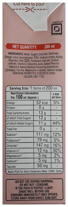 ORSL Electrolyte Drink Plus Active+ Orange - Image 2