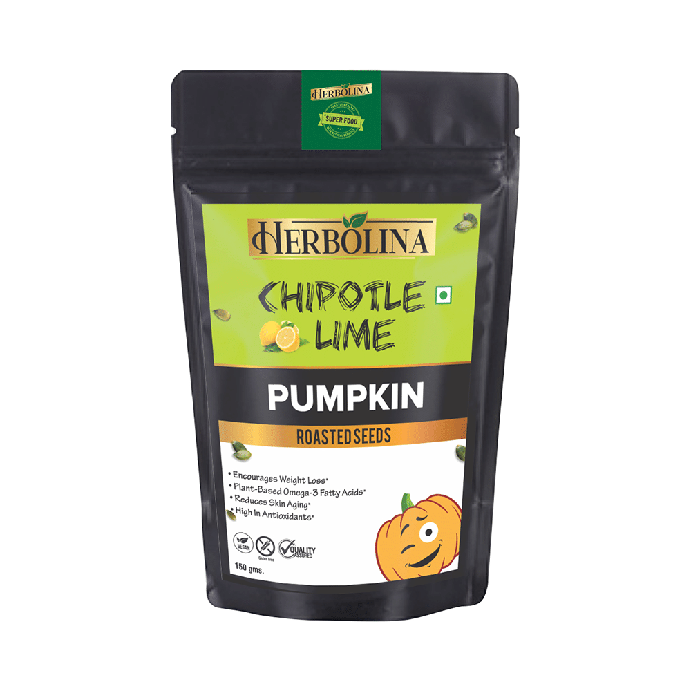 Herbolina Pumpkin Roasted Seeds (150gm Each) Chipotle Lime