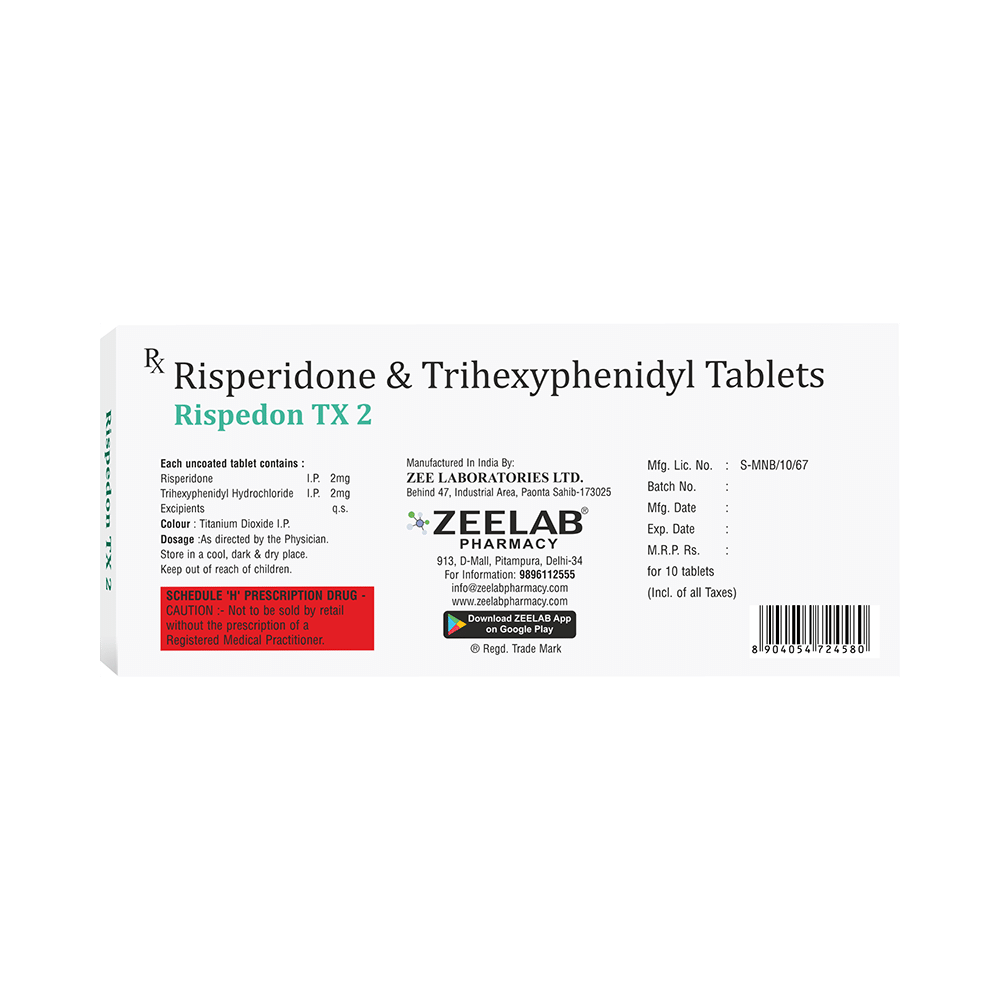 Rispedon TX 2mg/2mg Tablet - Image 2