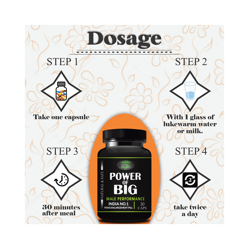 Sabates Power of Big Male Performance Capsule - Image 4
