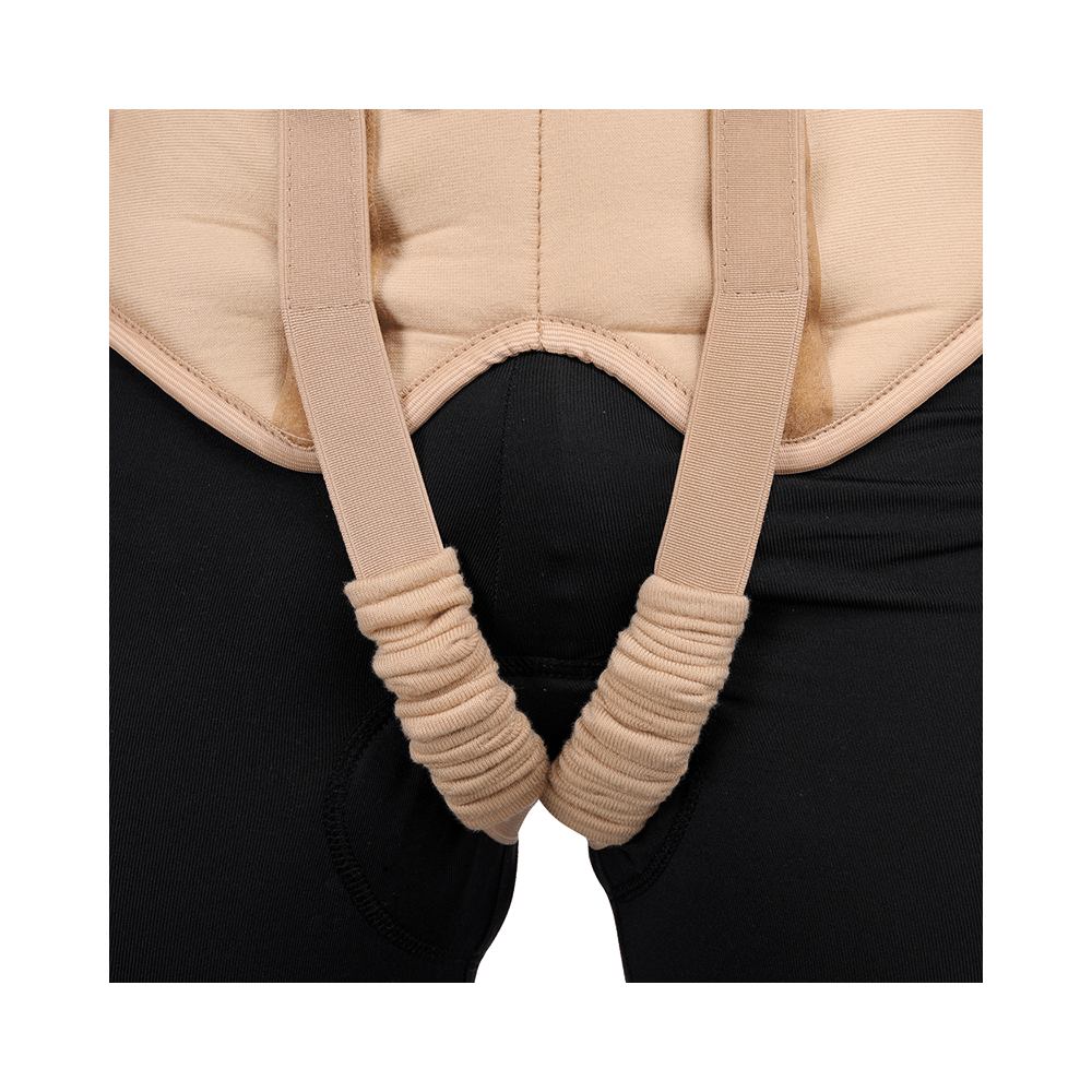 HealthAndYoga EasyPress Adjustable Hernia Belt Beige Large - Image 5