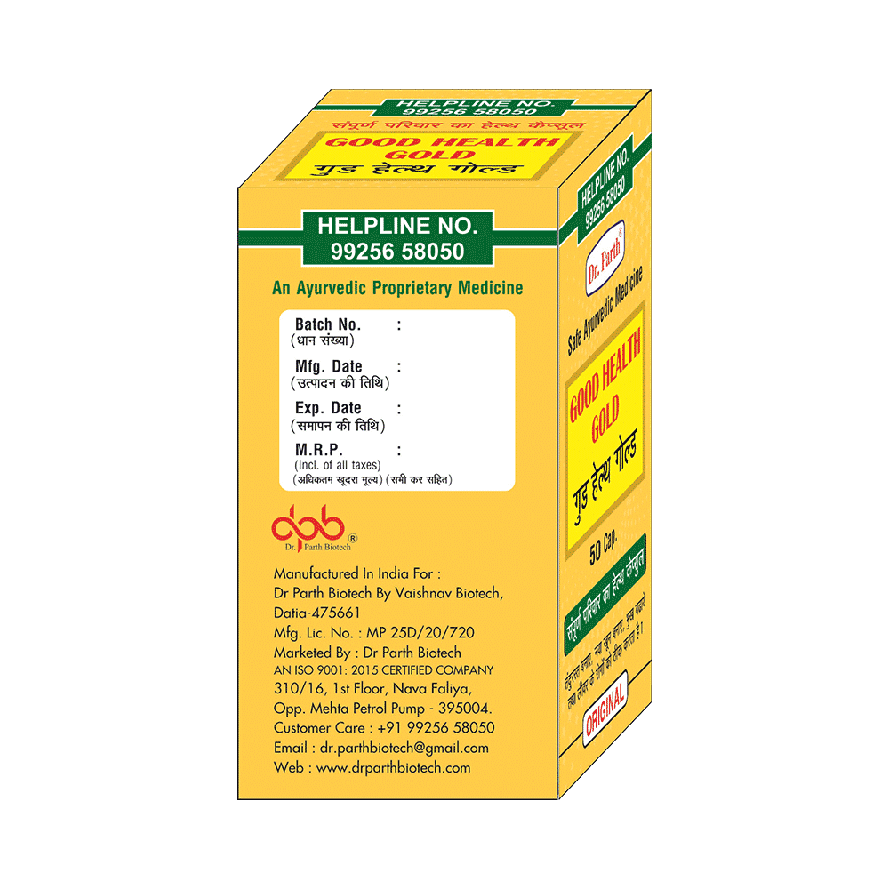 Dr. Parth Good Health Gold Capsule (50 Each) - Image 4