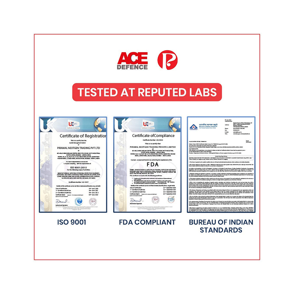 Piramal Nextgen Ace Defence Earloop N95 Face Mask - Image 5