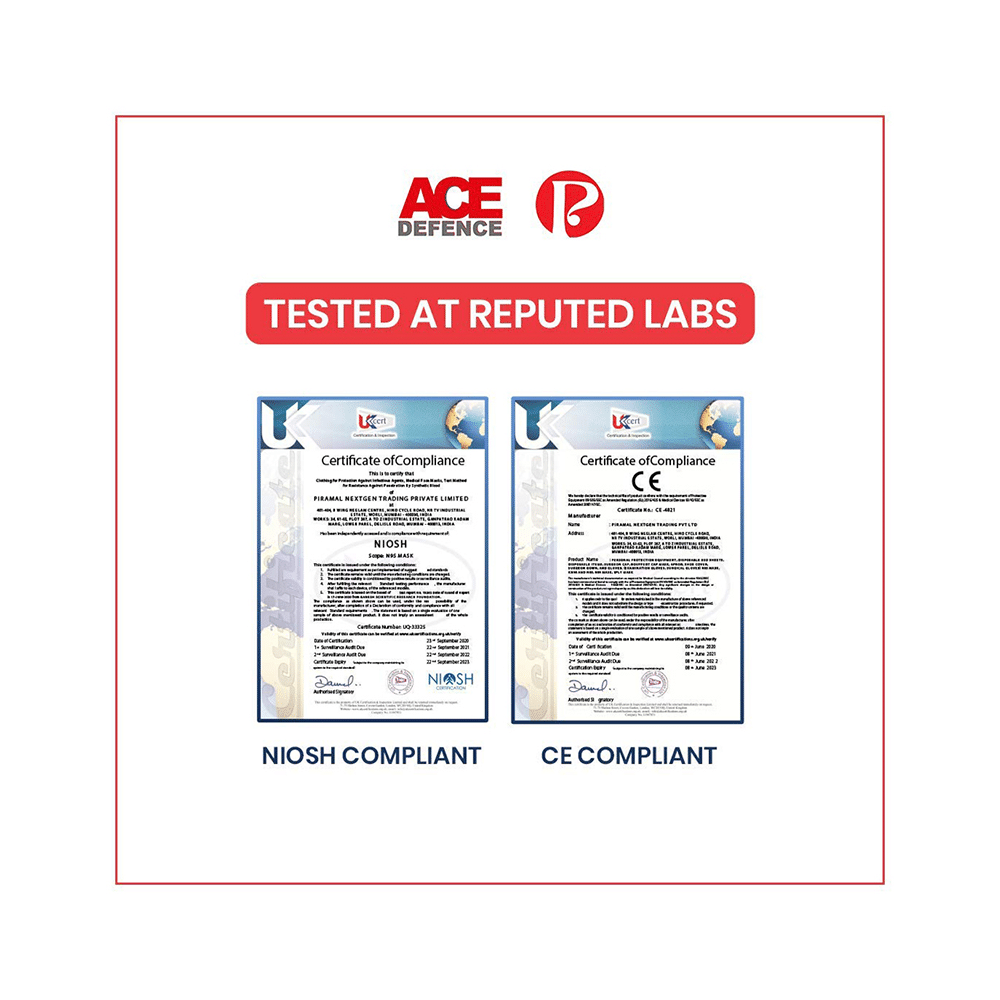 Piramal Nextgen Ace Defence Earloop N95 Face Mask - Image 6