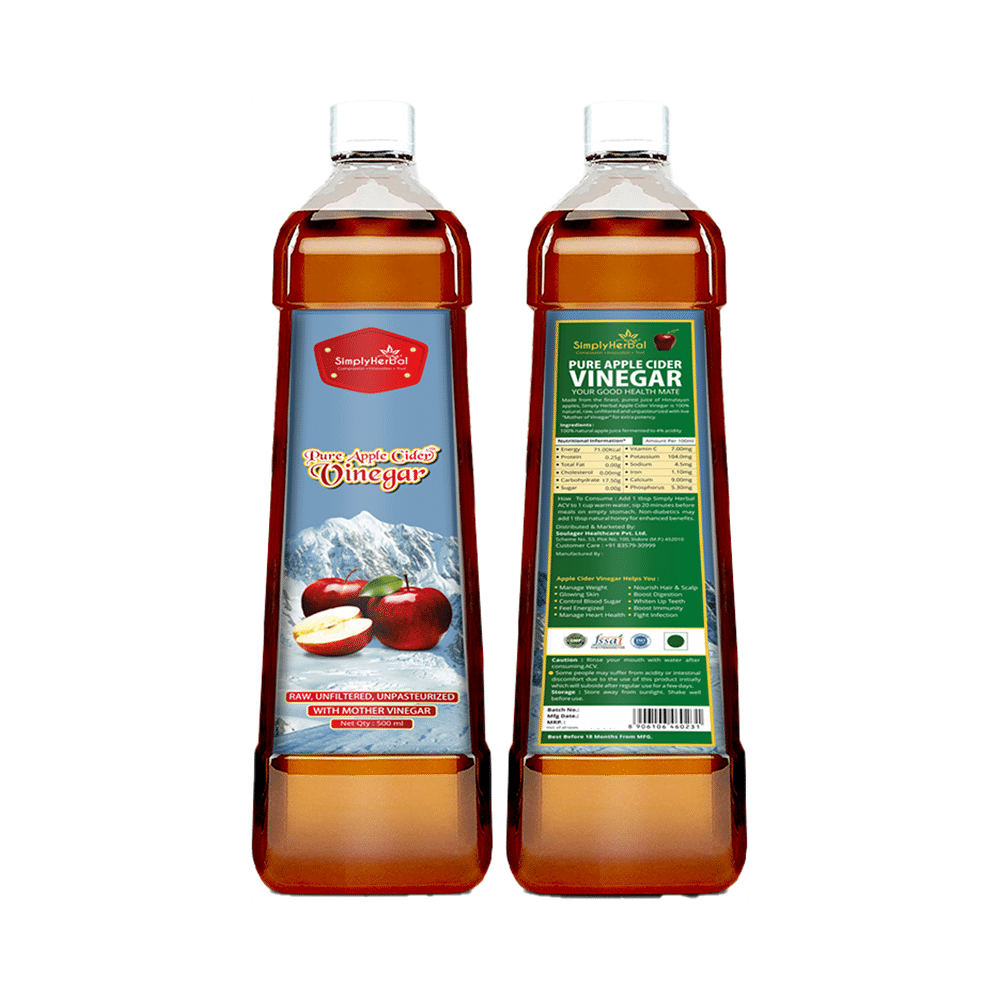 Simply Herbal Pure Apple Cider Vinegar with Mother - Image 2