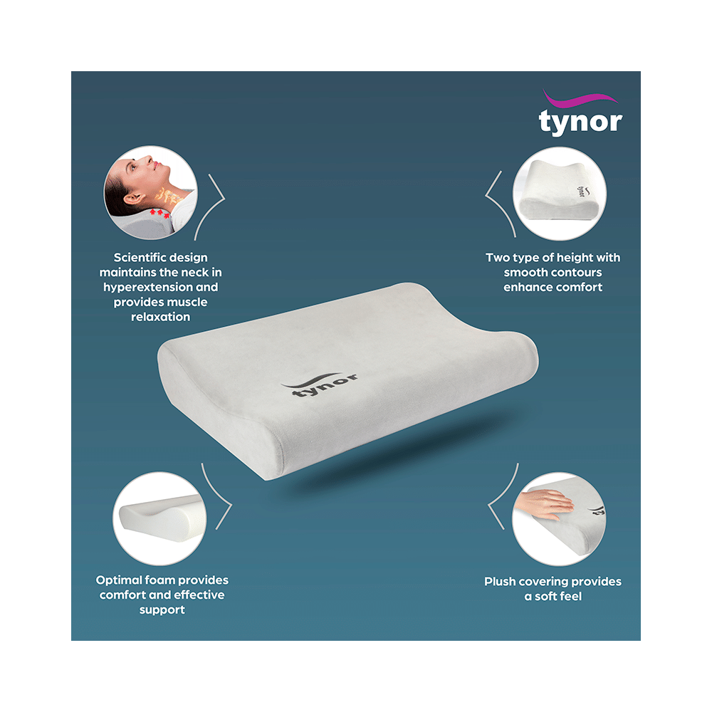 Tynor B-19 Contoured Cervical Pillow Universal | For Pain Relief | Supports Neck Posture While Sleeping Universal - Image 3