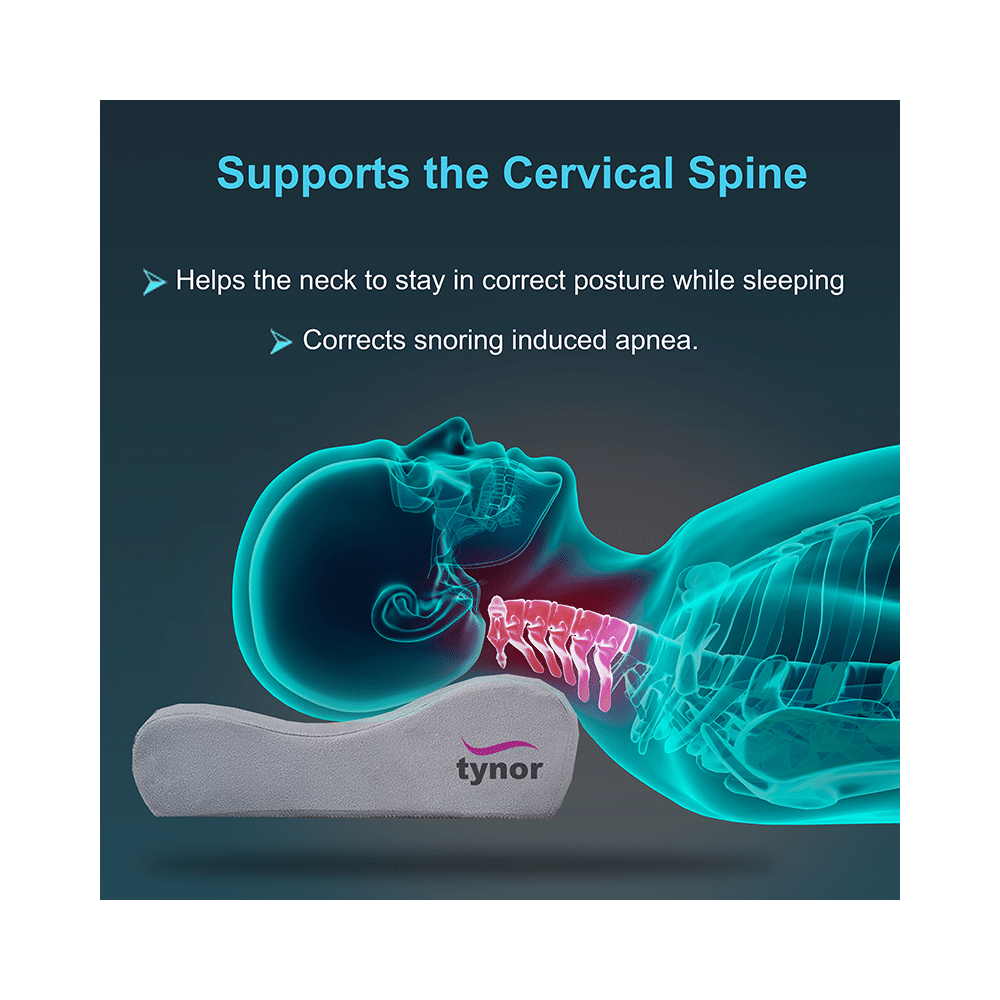 Tynor B-19 Contoured Cervical Pillow Universal | For Pain Relief | Supports Neck Posture While Sleeping Universal - Image 2