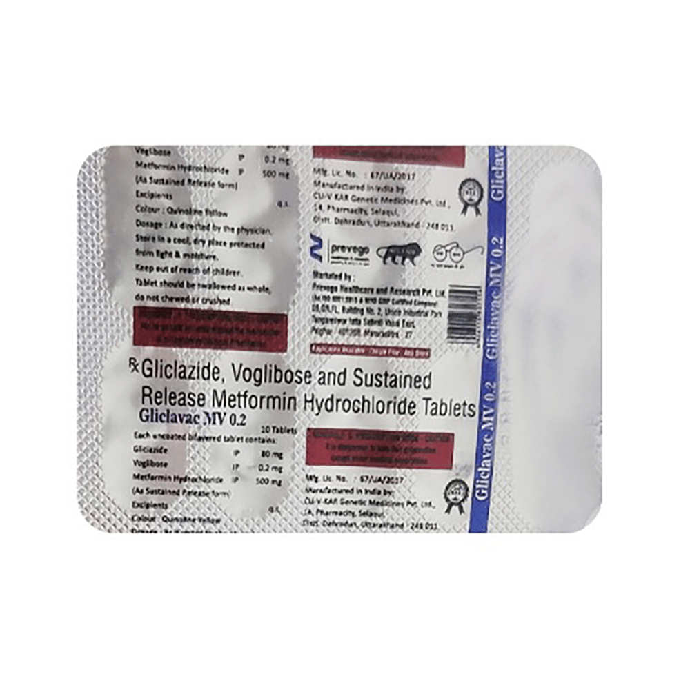 Gliclavac MV 0.2 Tablet SR - Image 2