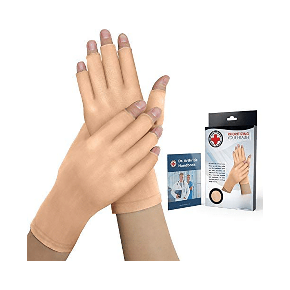 Dr. Arthritis Doctor Developed 3/4 Skin Nude Arthririts  Glove Medium - Image 1