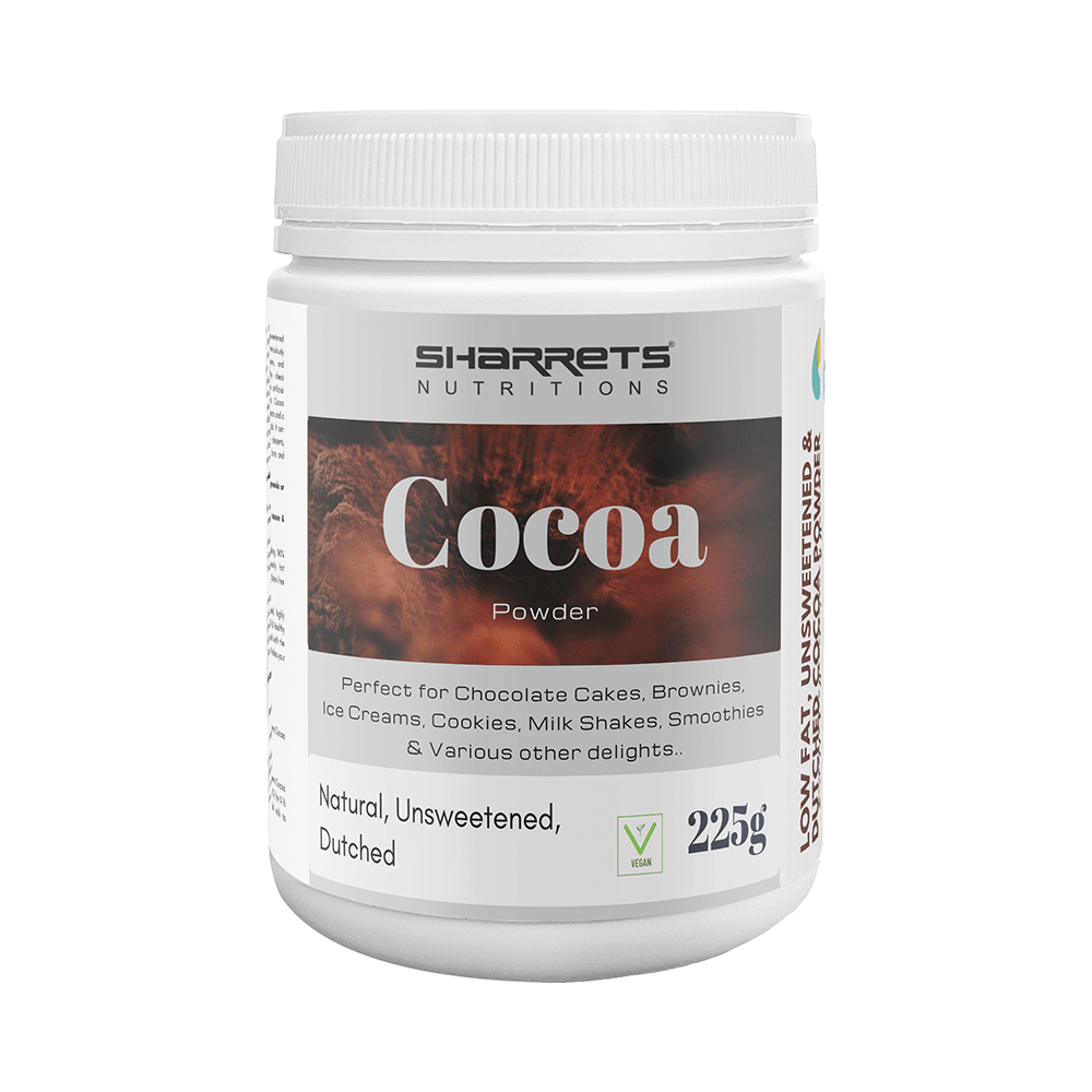 Sharrets Nutritions Cocoa Powder (225gm Each) Unsweetened - Image 1