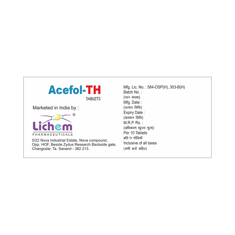 Acefol-TH Tablet - Image 3